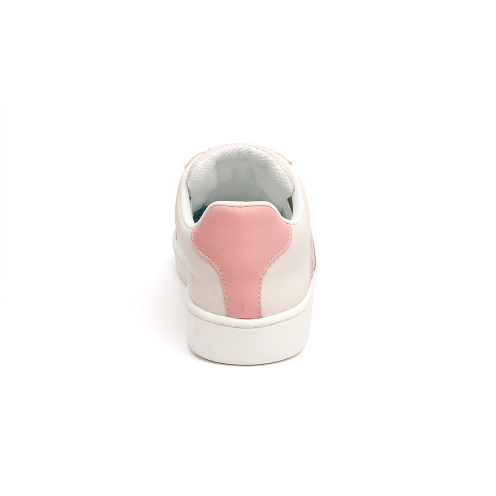 Women's Icon Dots White Pink Leather Sneakers 92984-101 - ROYAL ELASTICS