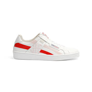Women's Icon Cross White Red Pink Leather Sneakers 92993-011 - ROYAL ELASTICS