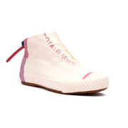 Women's London Hi Beige Pink Canvas High Tops 93482-101 - ROYAL ELASTICS
