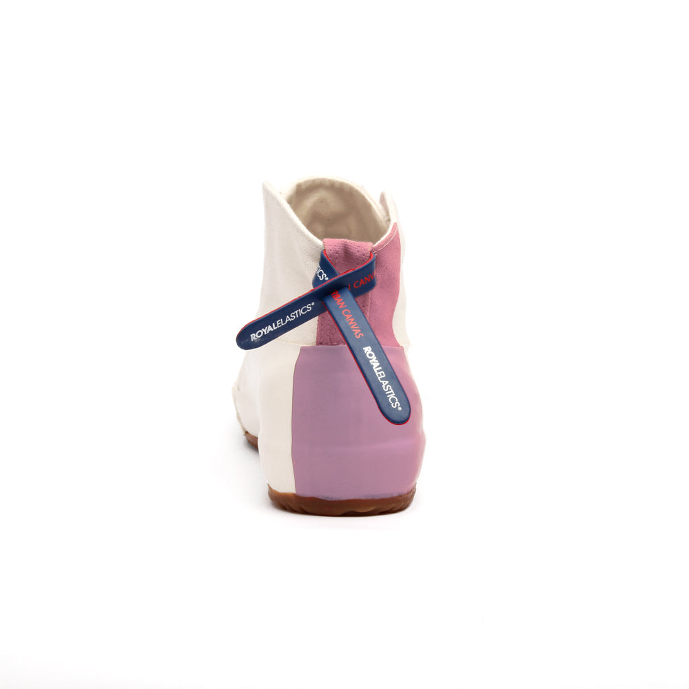 Women's London Hi Beige Pink Canvas High Tops 93482-101 - ROYAL ELASTICS