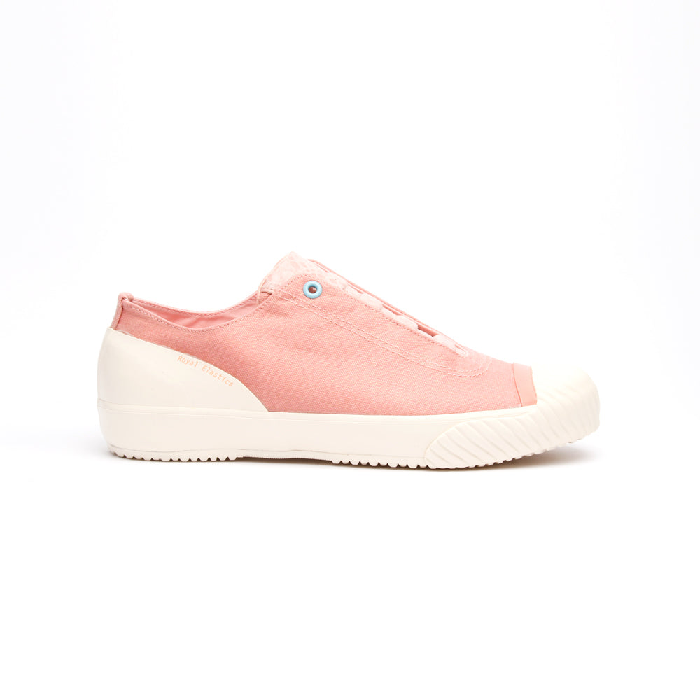 Women's London Pink Beige Canvas Low Tops 93582-101 - ROYAL ELASTICS