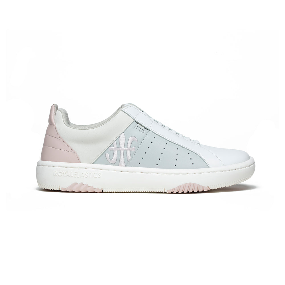 Women's Icon Archer White Pink Blue Leather Sneakers 96394-081 - ROYAL ELASTICS