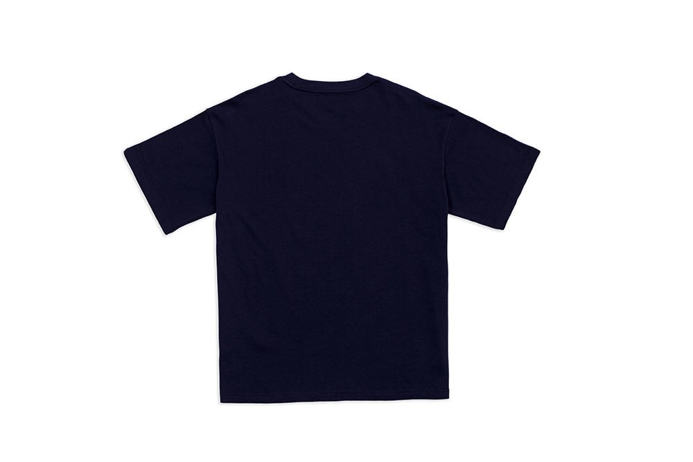 Loose Fit Unisex Logo T-shirt Navy Blue