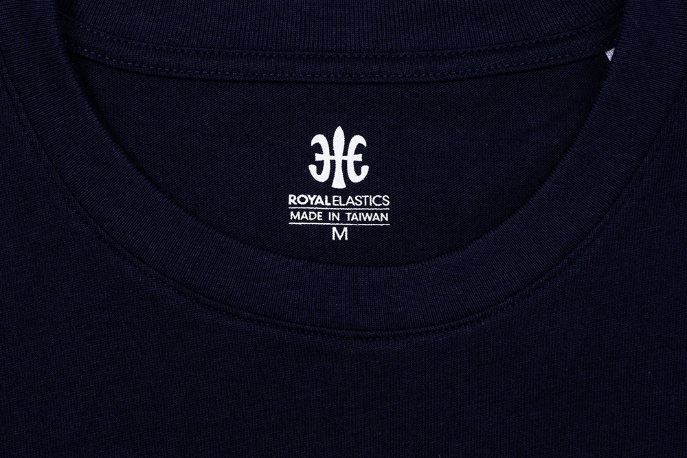 Loose Fit Unisex Logo T-shirt Navy Blue