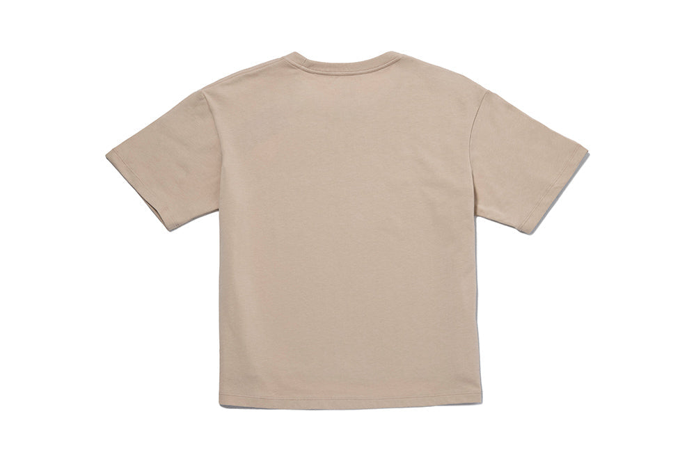 Loose Fit Women Logo T-shirt Khaki