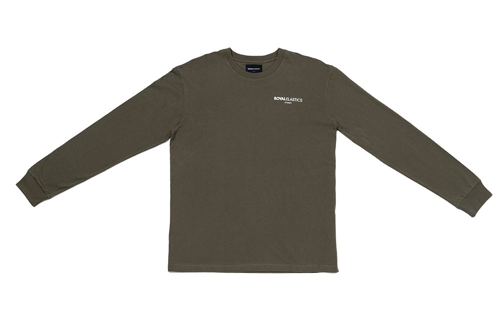 Unisex Logo Long T-shirt Army Green