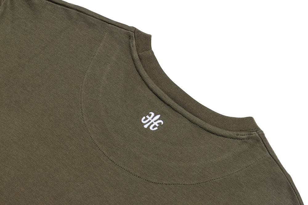 Unisex Logo Long T-shirt Army Green