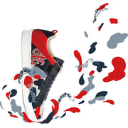 Men's Icon Manhood Camouflage Blue Red Gray Leather Sneakers 02091-818 - ROYAL ELASTICS