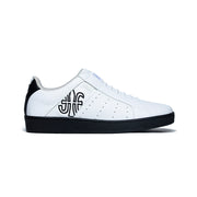 Men's Icon Genesis White Black Leather Sneakers 01901-009 - ROYAL ELASTICS