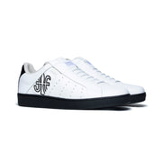 Men's Icon Genesis White Black Leather Sneakers 01901-009 - ROYAL ELASTICS