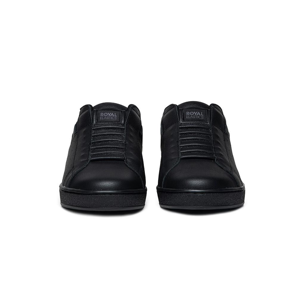 Men's Icon Black Logo Leather Sneakers 01912-999