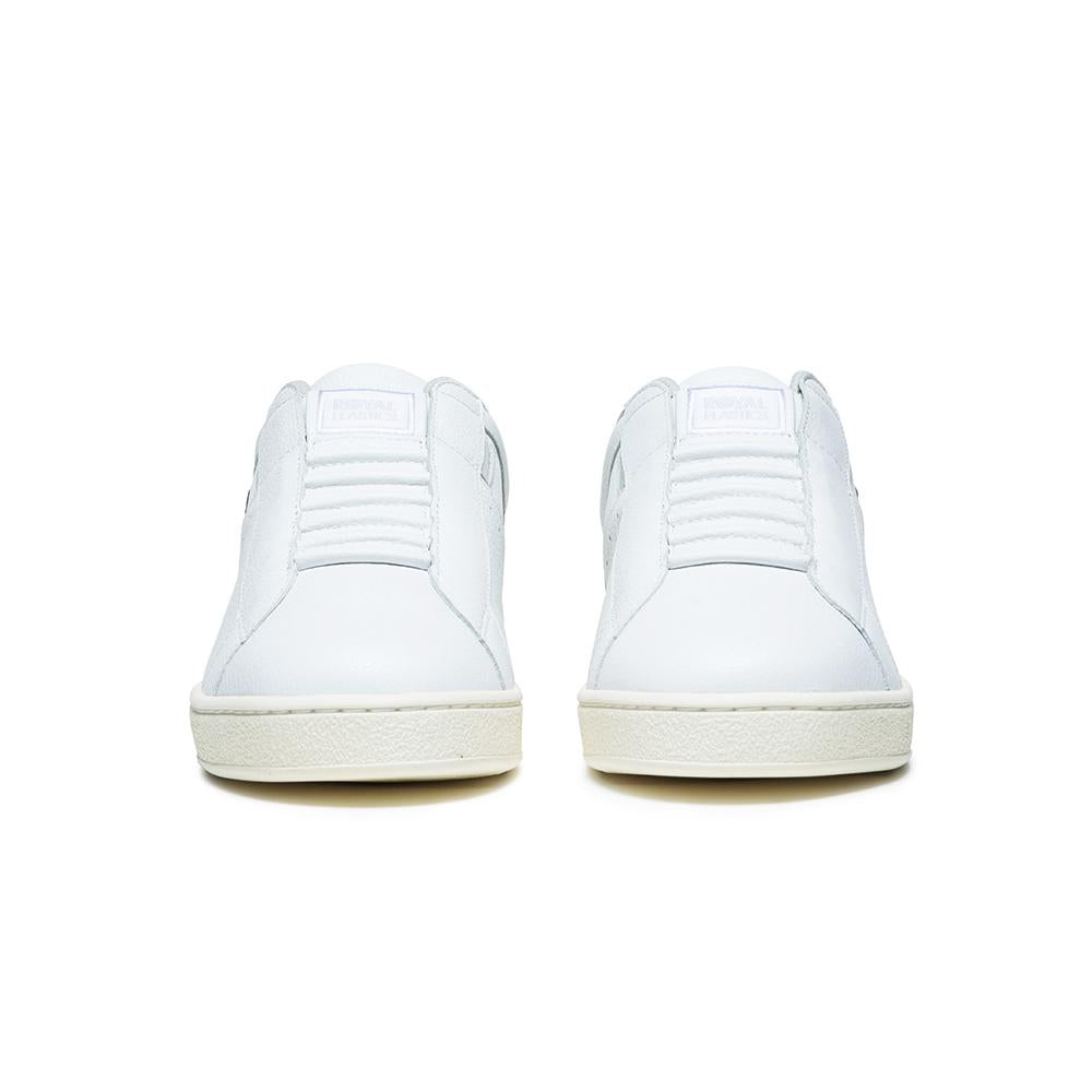 Men's Icon White Blue Logo Leather Sneakers 01913-005