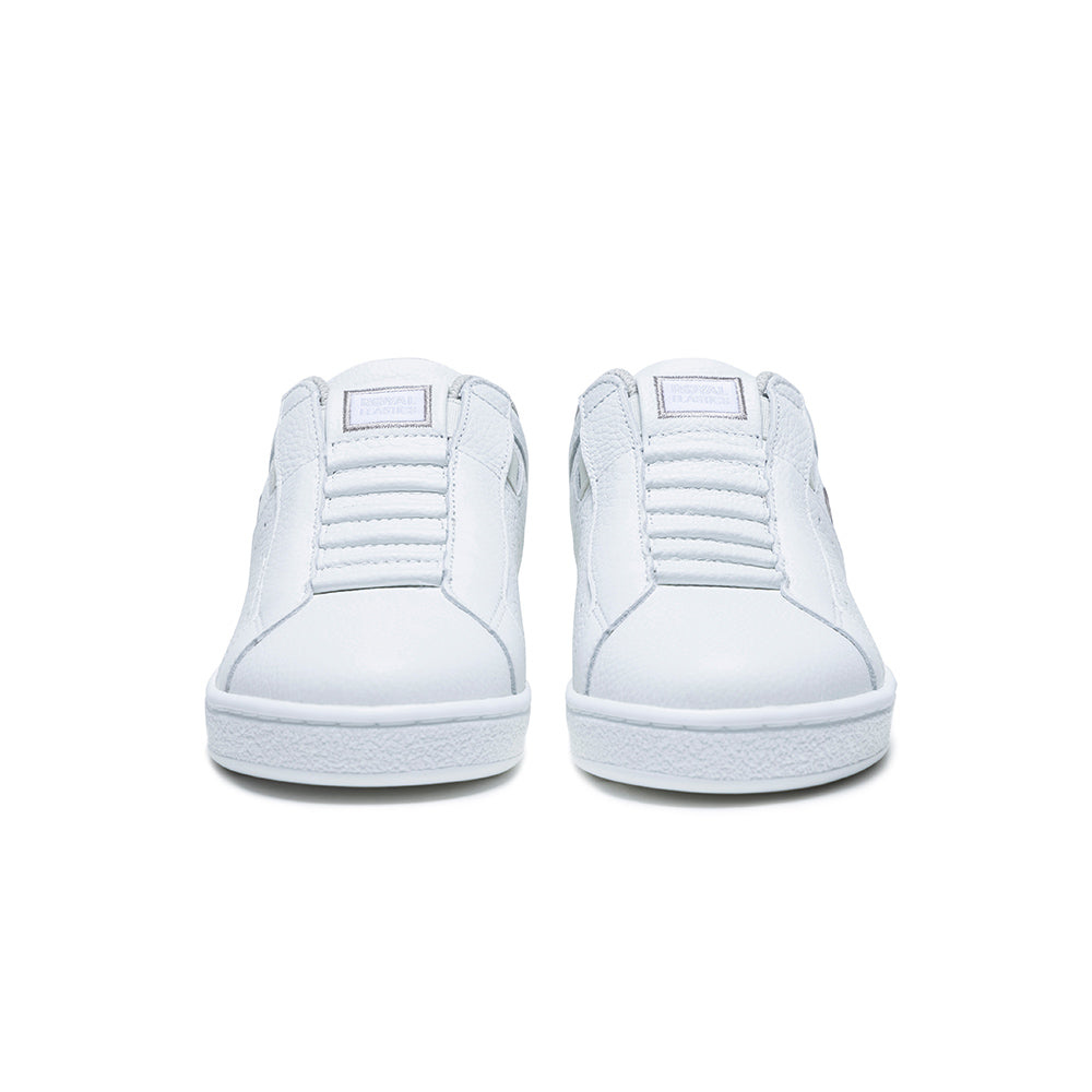 Men's Icon White Blue Logo Leather Sneakers 01922-085