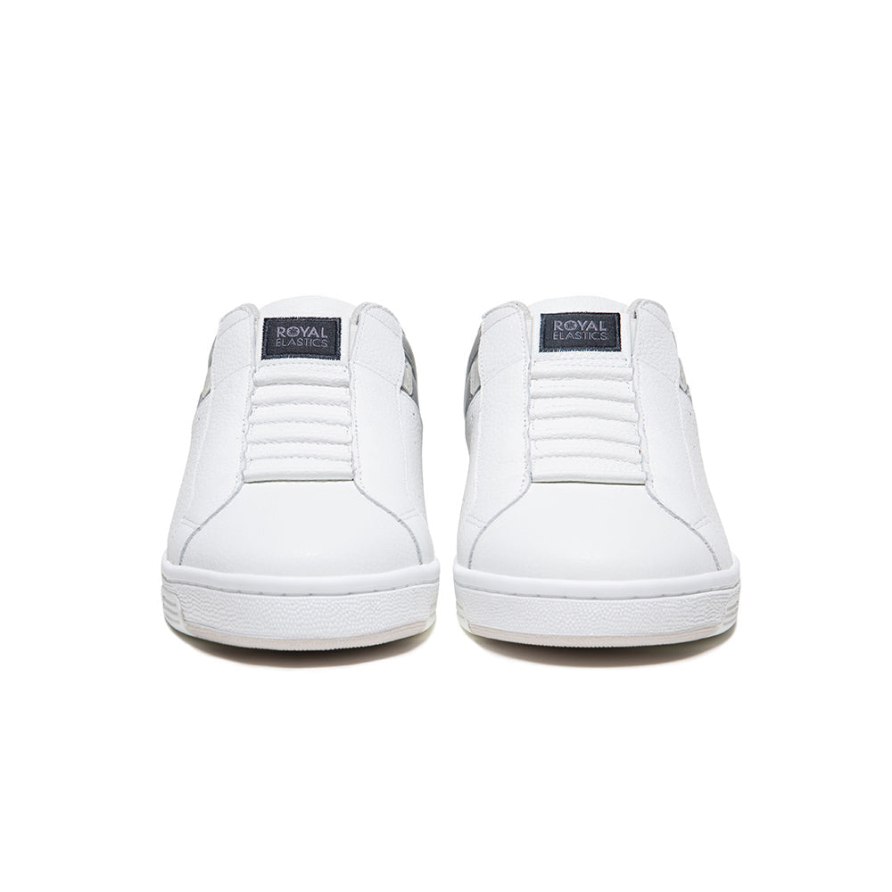 Men's Icon OG White Gray Logo Leather Sneakers 01932-088