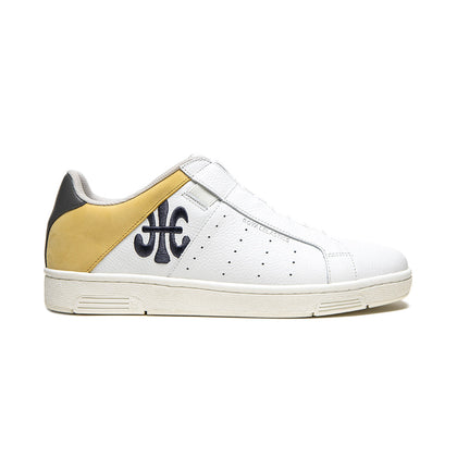 VS-004 White/Black- Laceless Sneaker