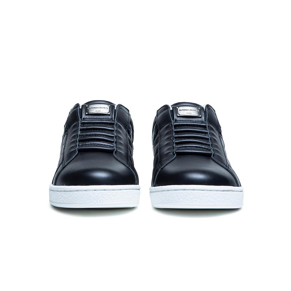 Men's Icon Lux Black Purple Leather Sneakers 02513-969