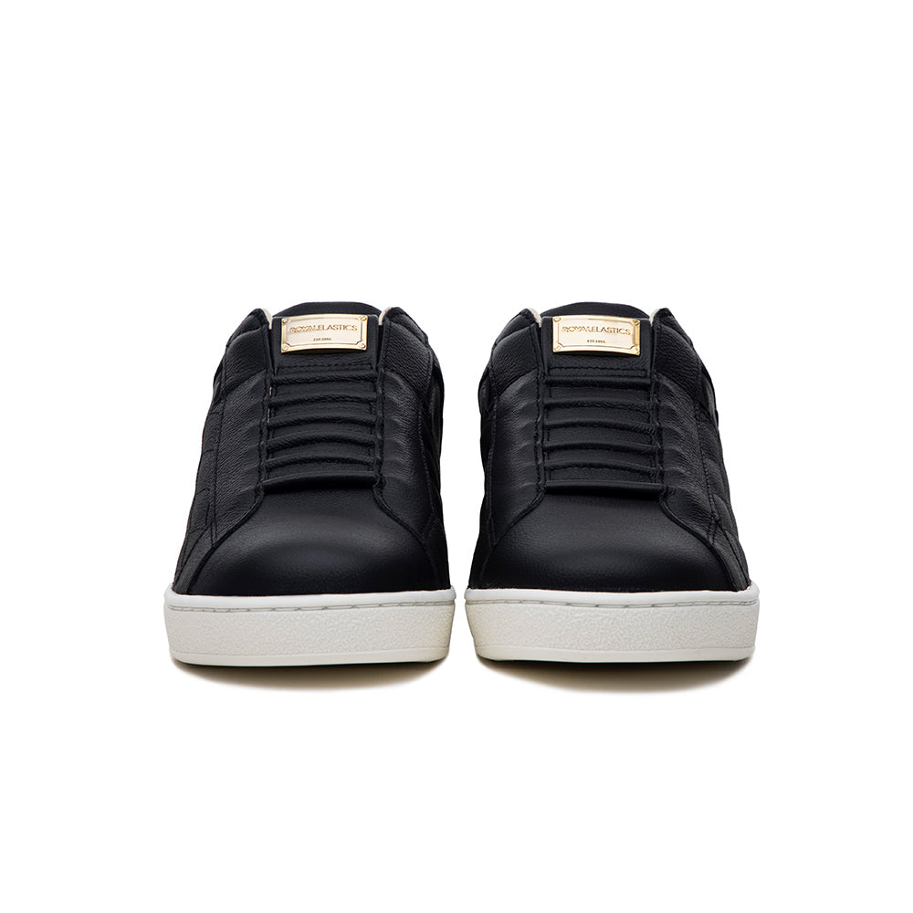Men's Icon Lux Black Leather Sneakers 02523-998