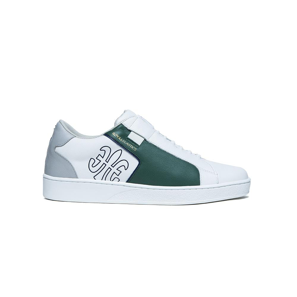 Men's Adelaide White Green Leather Sneakers 02613-045