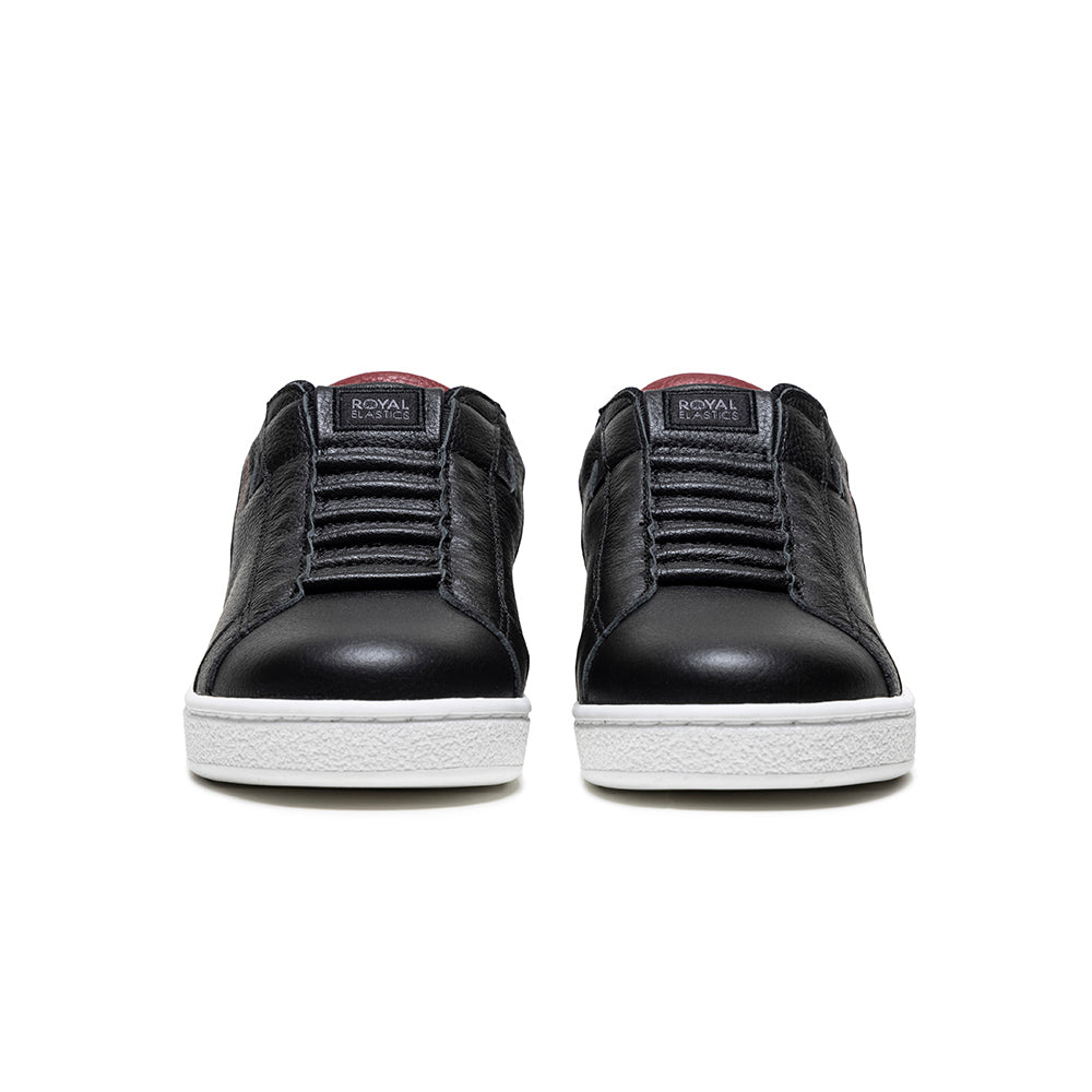 Men's Adelaide Black Red Leather Sneakers 02622-981