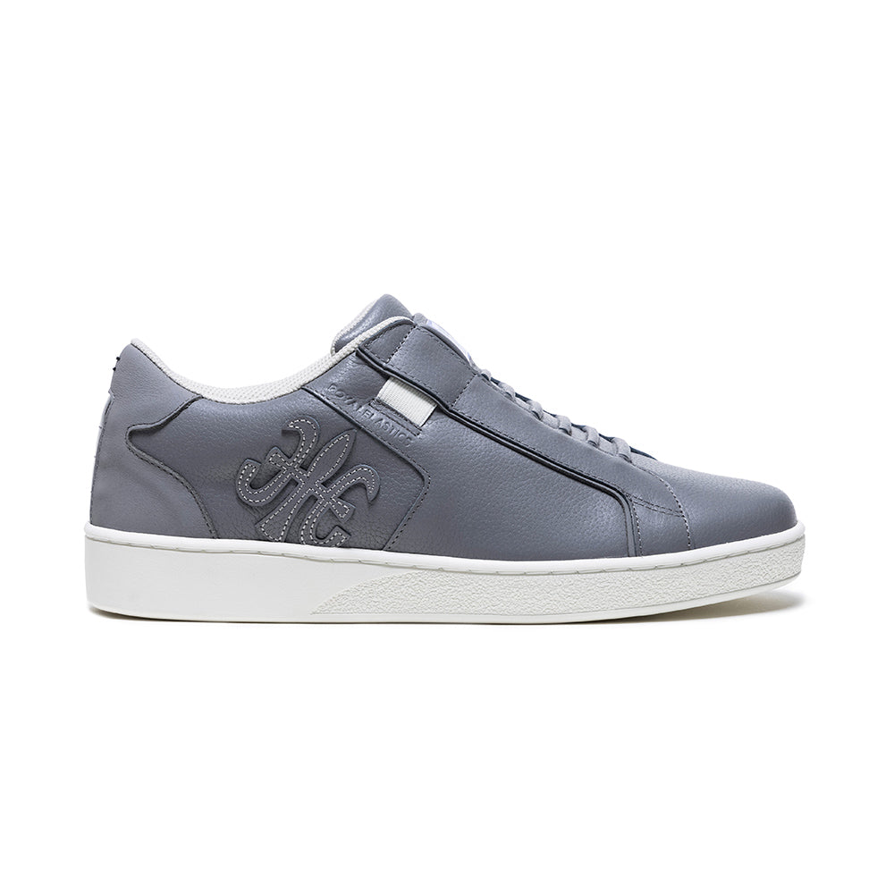 Men's Adelaide Gray Leather Sneakers 02623-888