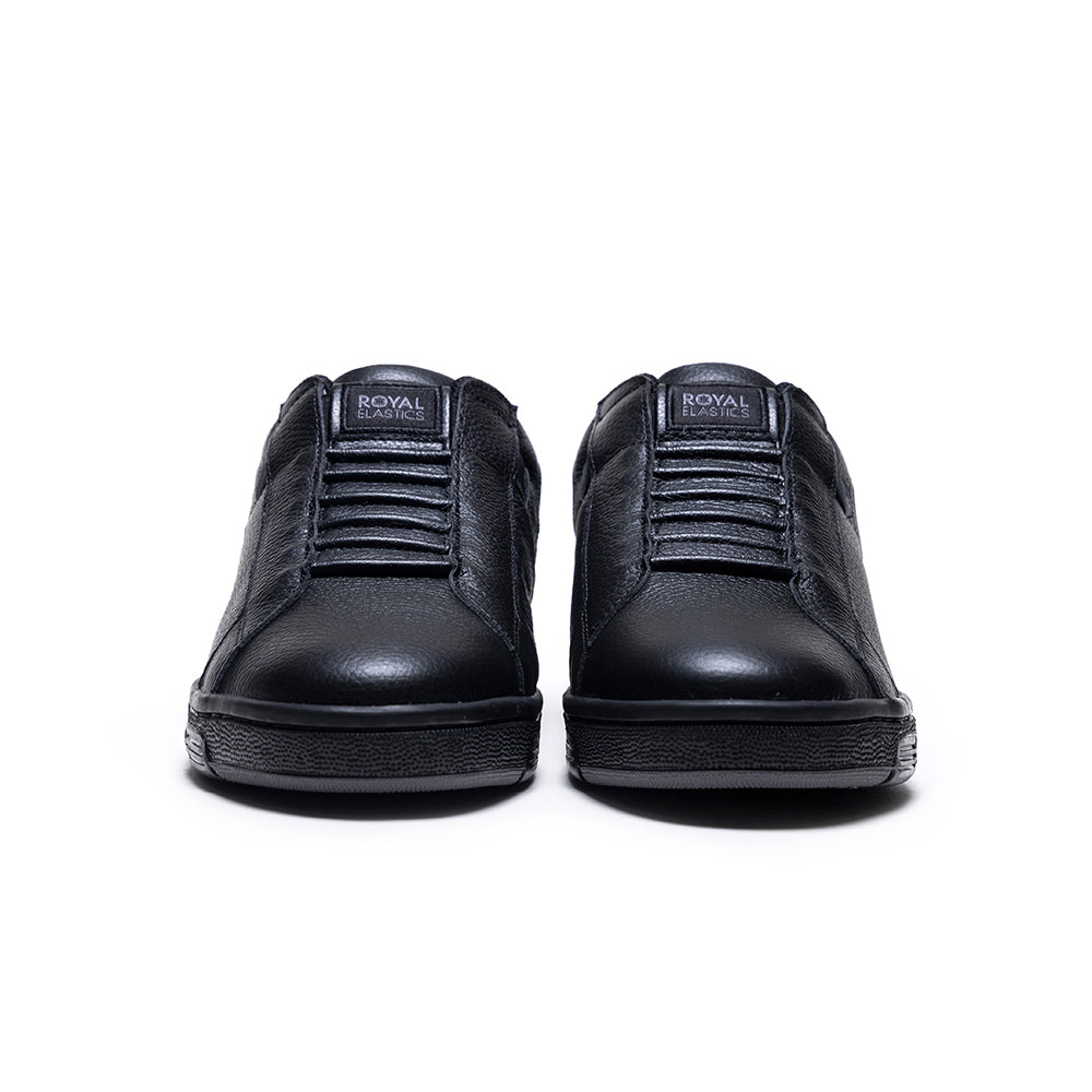 Men's Adelaide Black Gray Leather Sneakers 02631-999