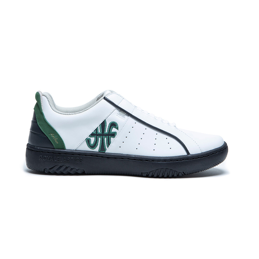 Men's Icon 2.0X White Green Black Leather Sneakers 06314-049