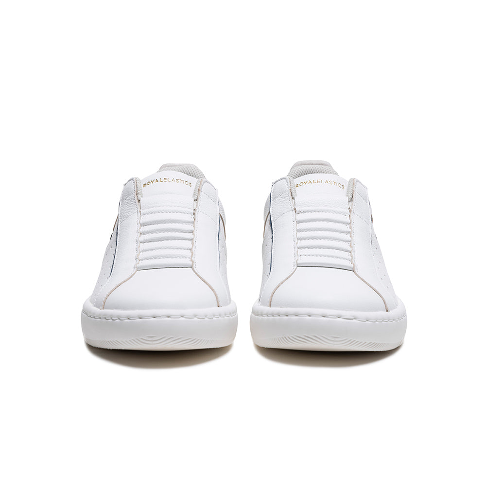 Men's Icon 2.0X White Black Blue Leather Sneakers 06323-095