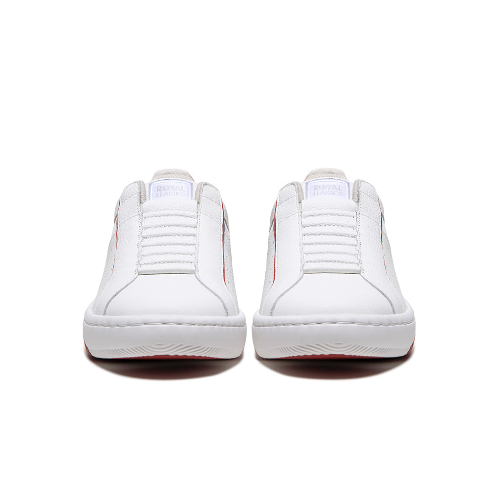 Men's Icon 2.0X White Red Leather Sneakers 06333-011