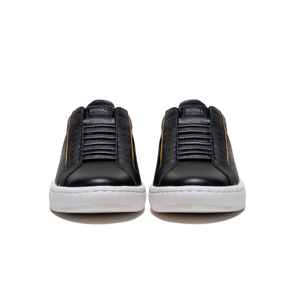 Men's Icon 2.0X Black Orange Leather Sneakers 06333-992