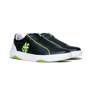 Men's Icon Archer Black Green Leather Sneakers 06394-904 - ROYAL ELASTICS