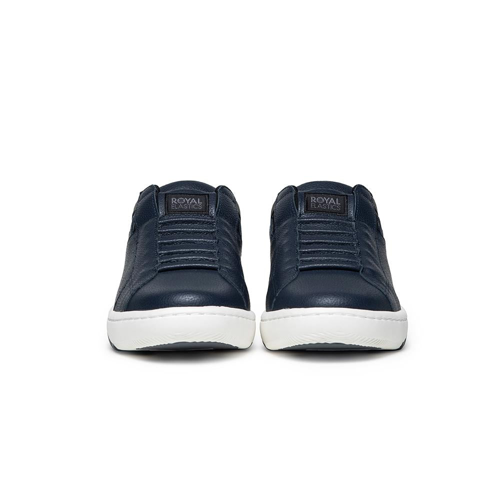 Men's Icon 2.0 Blue Gray Logo Leather Sneakers 06512-558