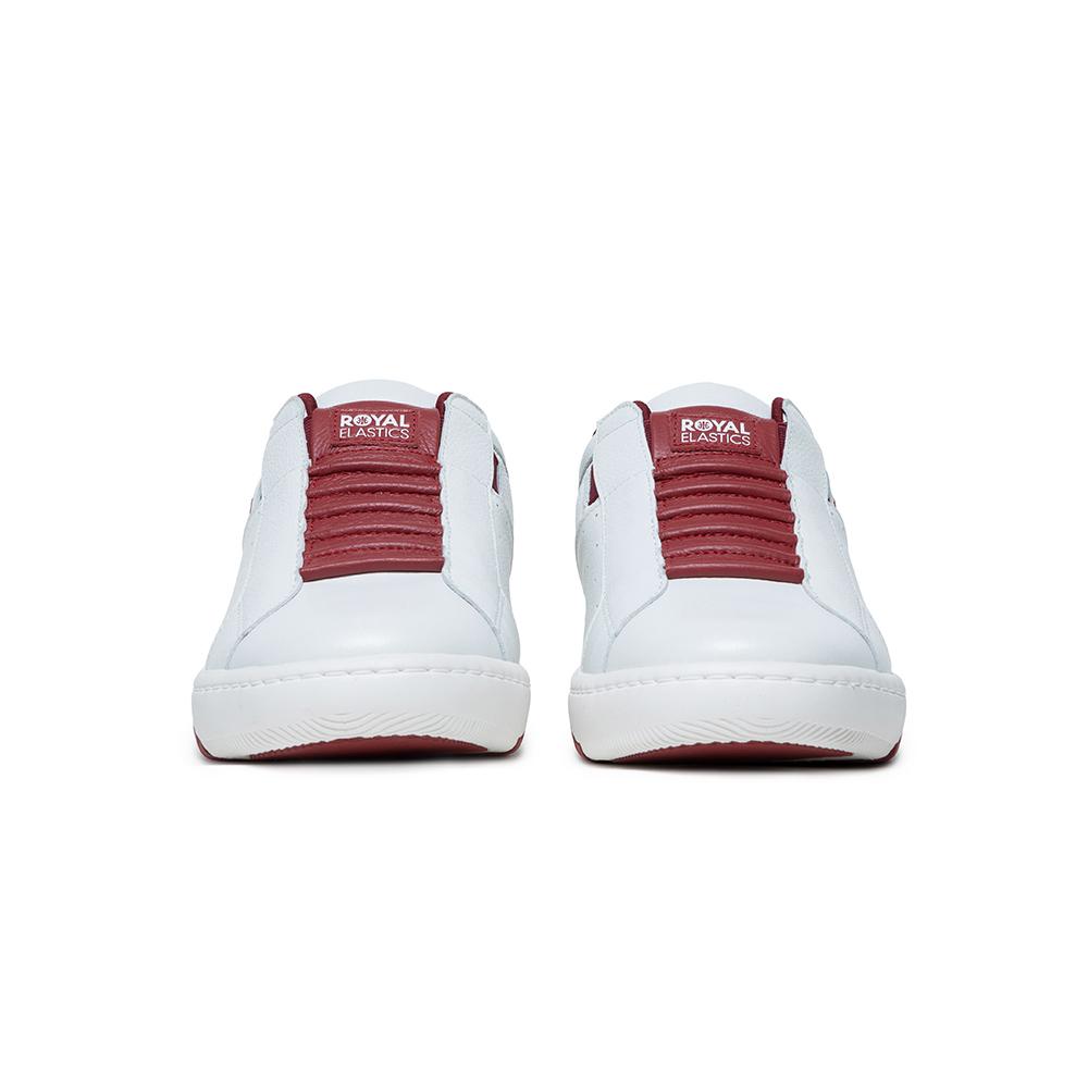 Men's Icon 2.0 White Red Black Logo Leather Sneakers 06513-019