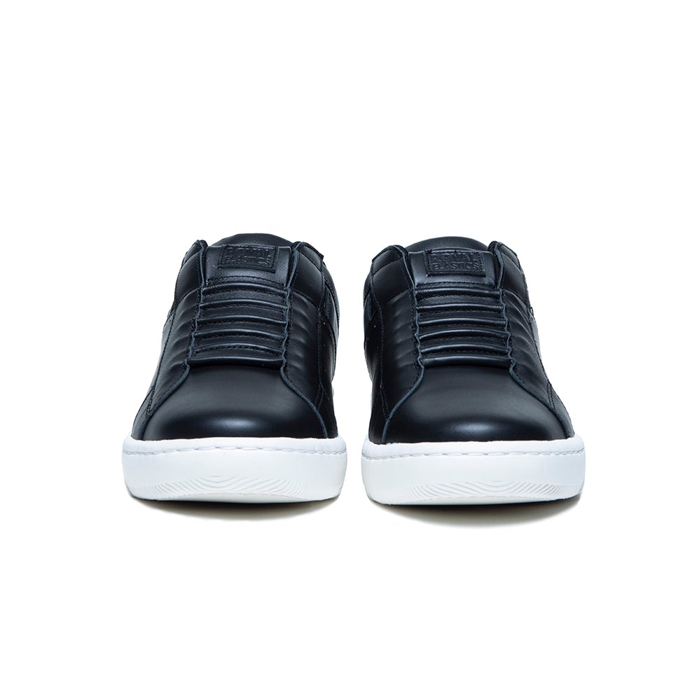 Men's Icon 2.0 Black Logo Leather Sneakers 06514-999