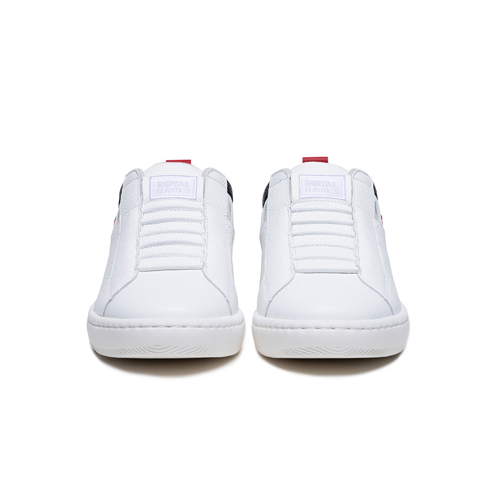 Men's Icon 2.0 White Red Black Logo Leather Sneakers 06523-019