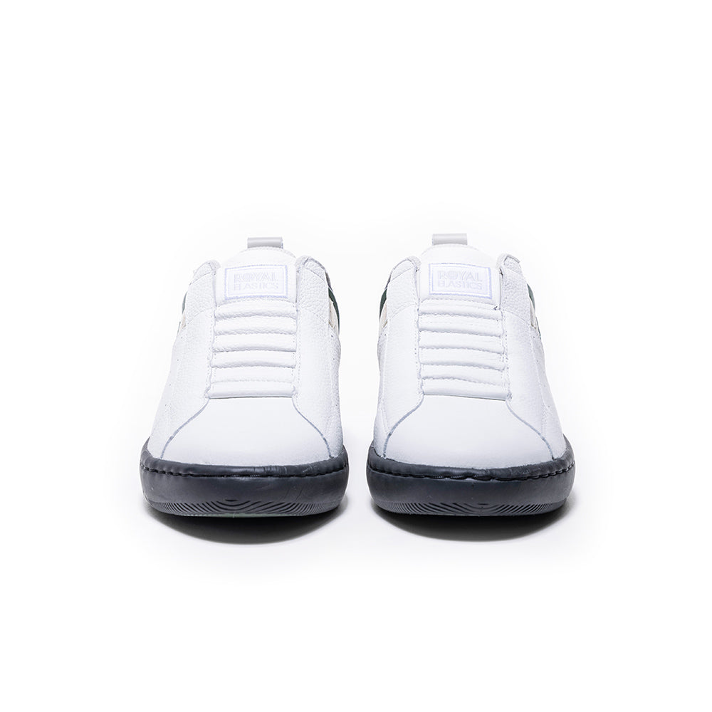 Men's Icon 2.0 White Green Black Logo Leather Sneakers 06531-094