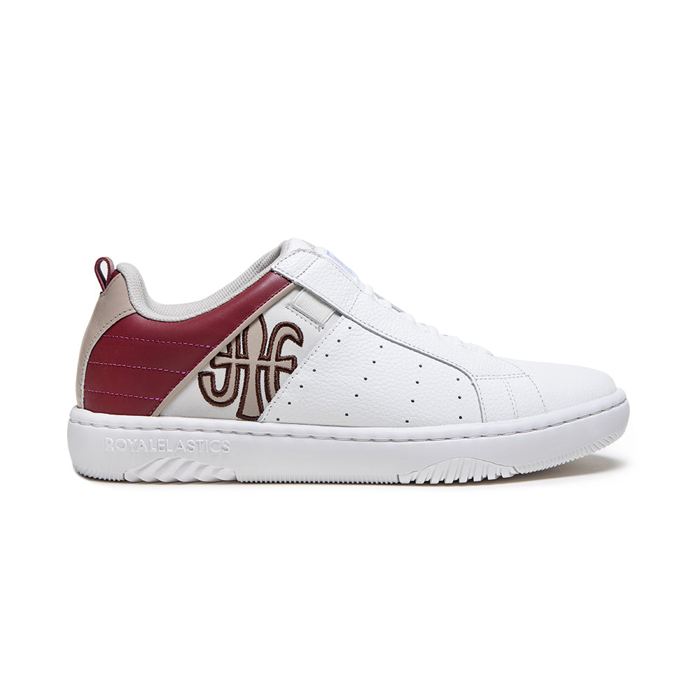 Men's Icon 2.0 White Red Brown Logo Leather Sneakers 06532-017