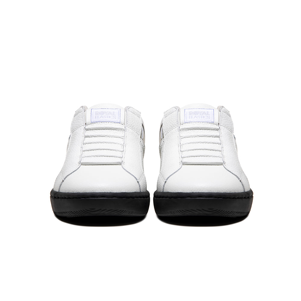 Men's Icon 2.0 White Black Logo Leather Sneakers 06541-009