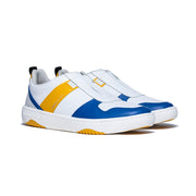 Men's Rider White Blue Yellow Leather Sneakers 06794-035 - ROYAL ELASTICS