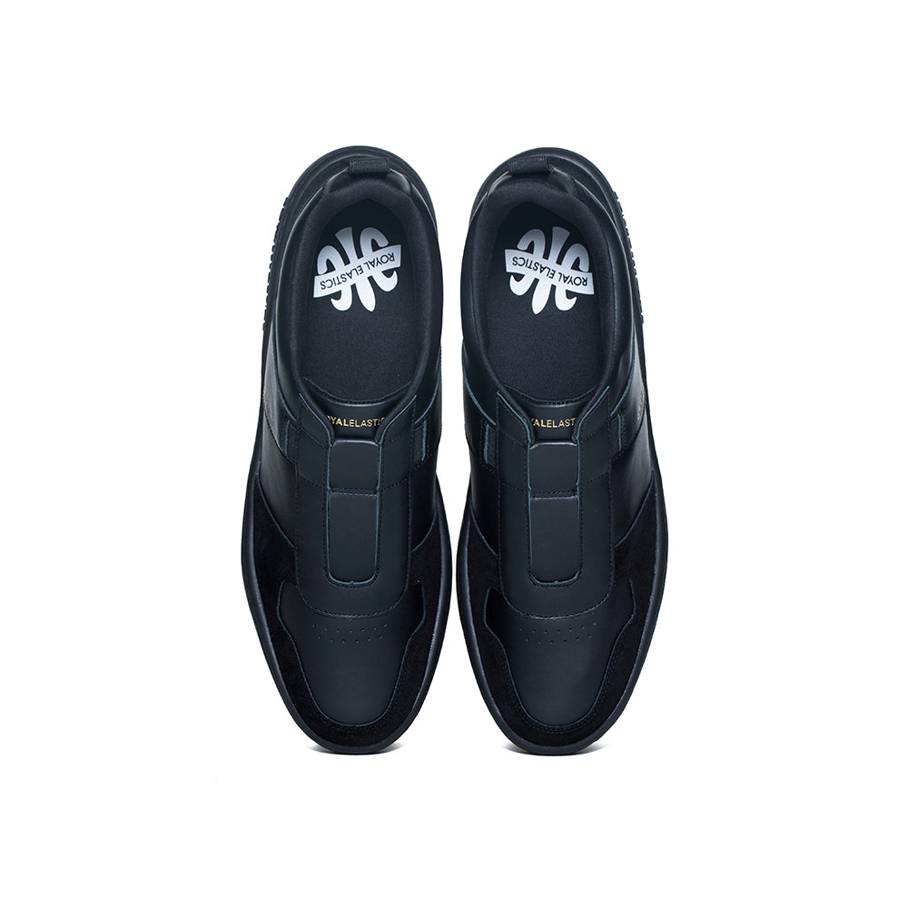 Men's Rider Black Leather Sneakers 06794-999 - ROYAL ELASTICS
