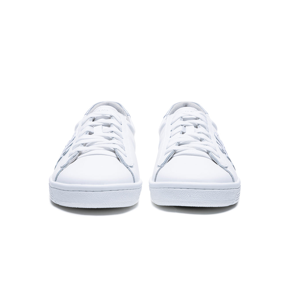 Men's Honor White Gray Logo Leather Sneakers 08021-008