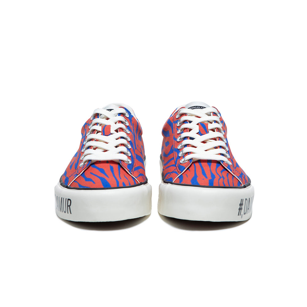 Women's Zone Red Blue Canvas Low Tops 90821-225