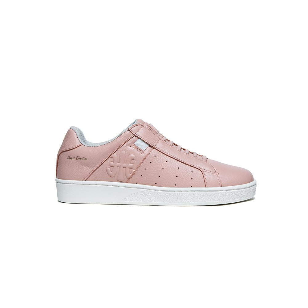 Women's Icon Pink Logo Leather Sneakers 91913-111