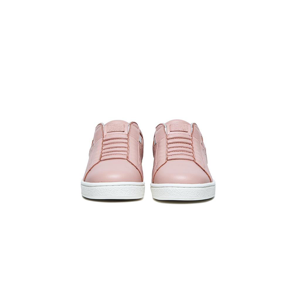 Women's Icon Pink Logo Leather Sneakers 91913-111