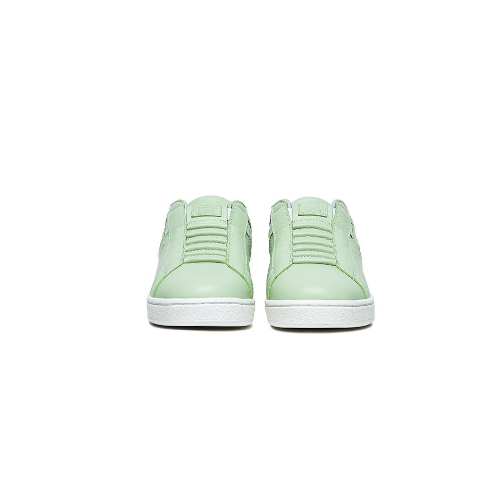 Women's Icon Green Logo Leather Sneakers 91913-444