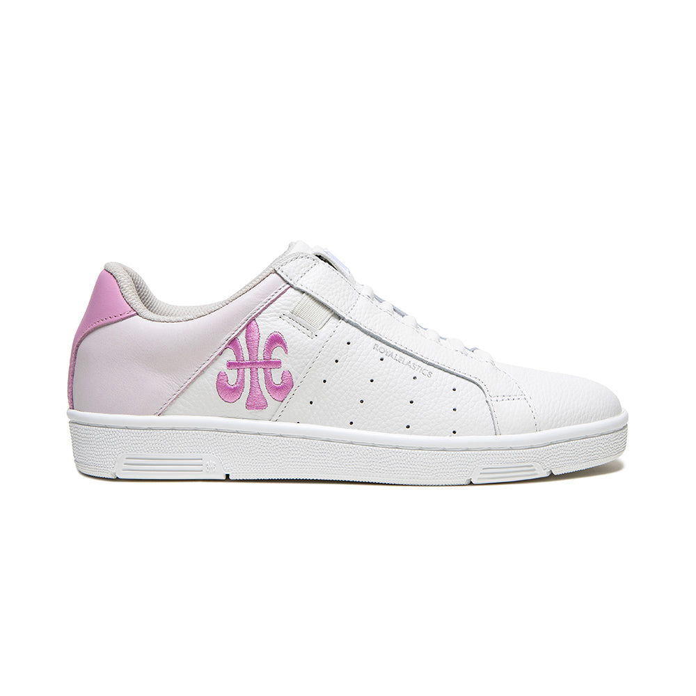 Women's Icon OG White Pink Logo Leather Sneakers 91941-061