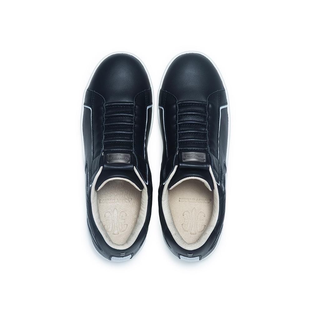 Women's Adelaide Lux Black Leather Sneakers