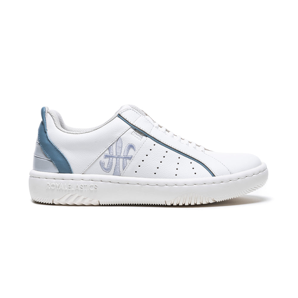 Women's Icon 2.0X White Blue Leather Sneakers 96323-085