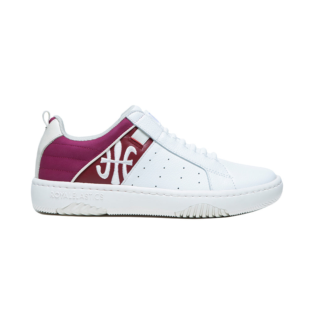 Women's Icon 2.0 White Red Purple  Logo Leather Sneakers 96514-016